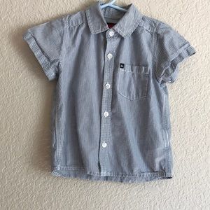 Button down toddler tee